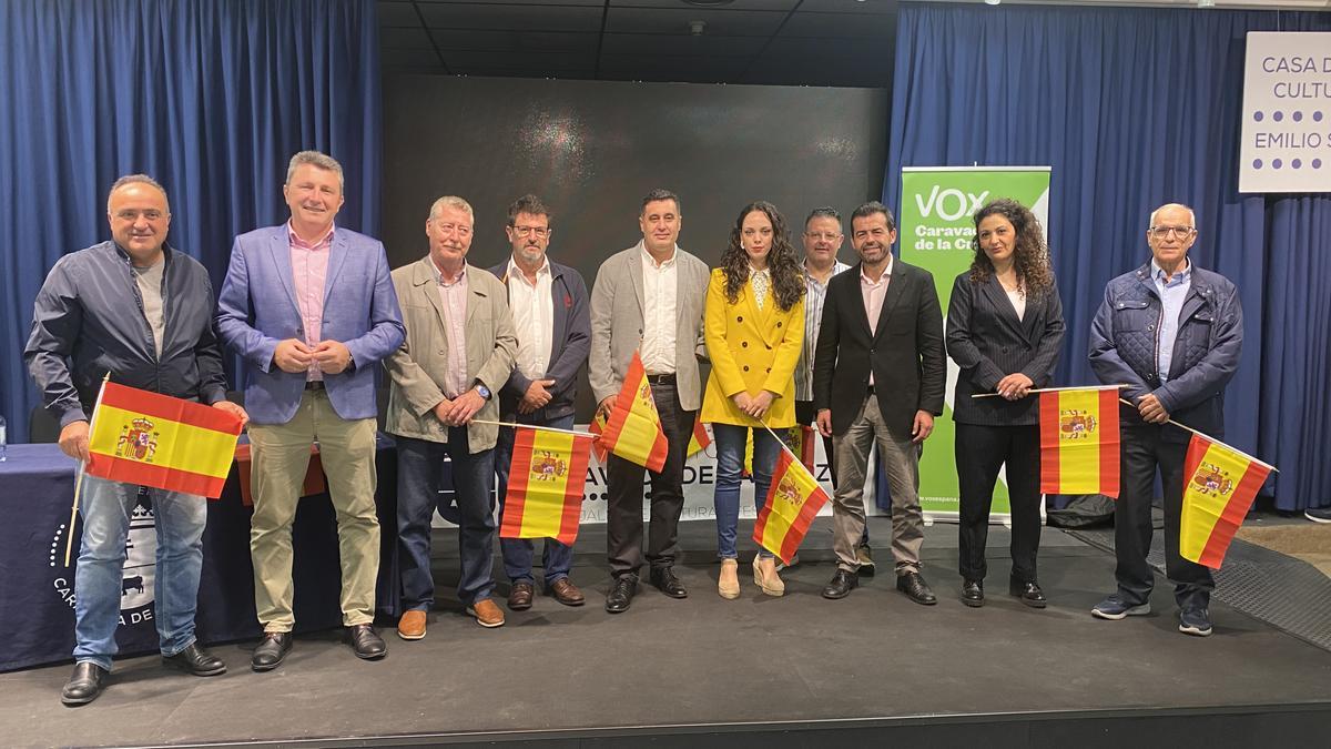 Presentación de la candidatura de Vox en Caravaca