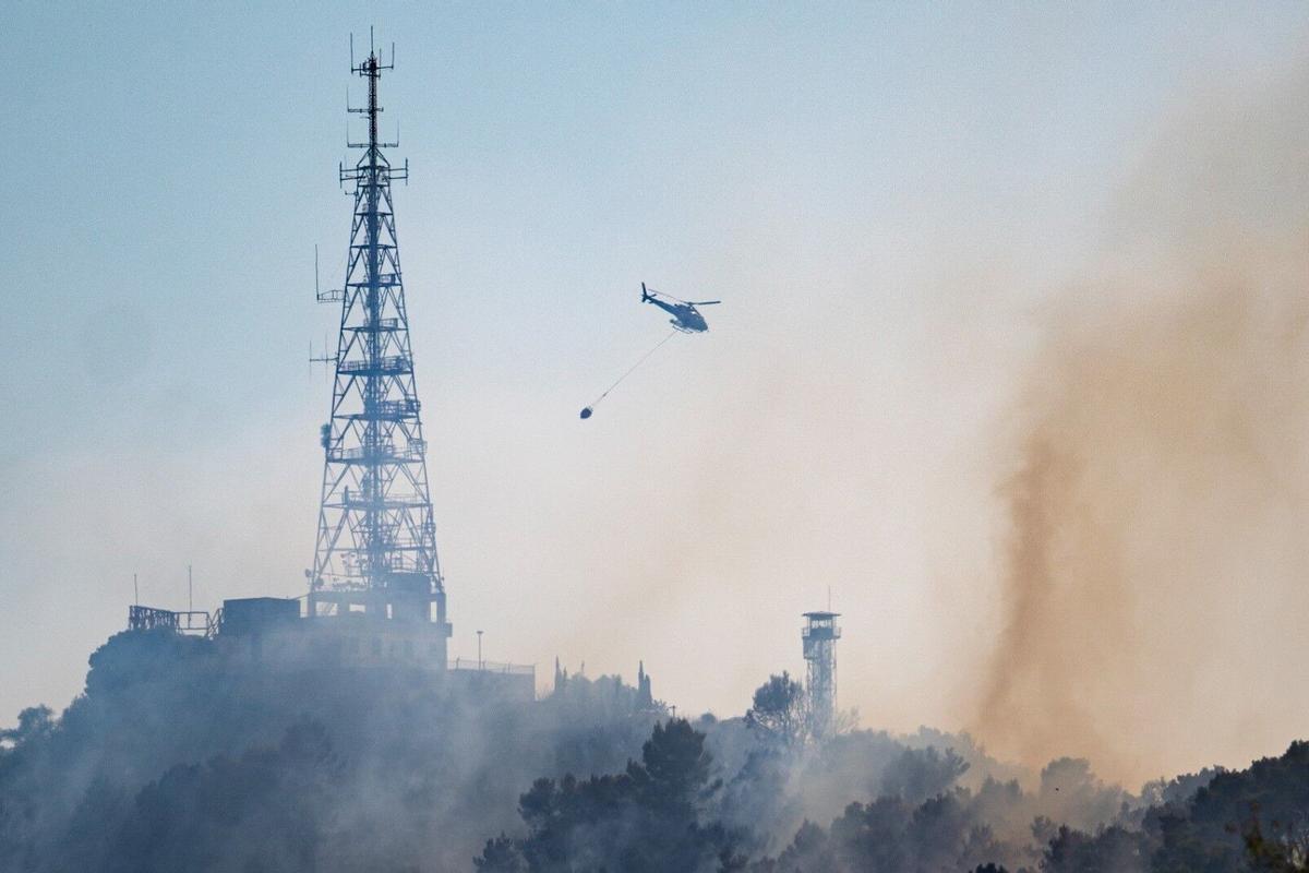 El incendio forestal en Collserola (Barcelona) El incendio forestal en Collserola (Barcelona)
