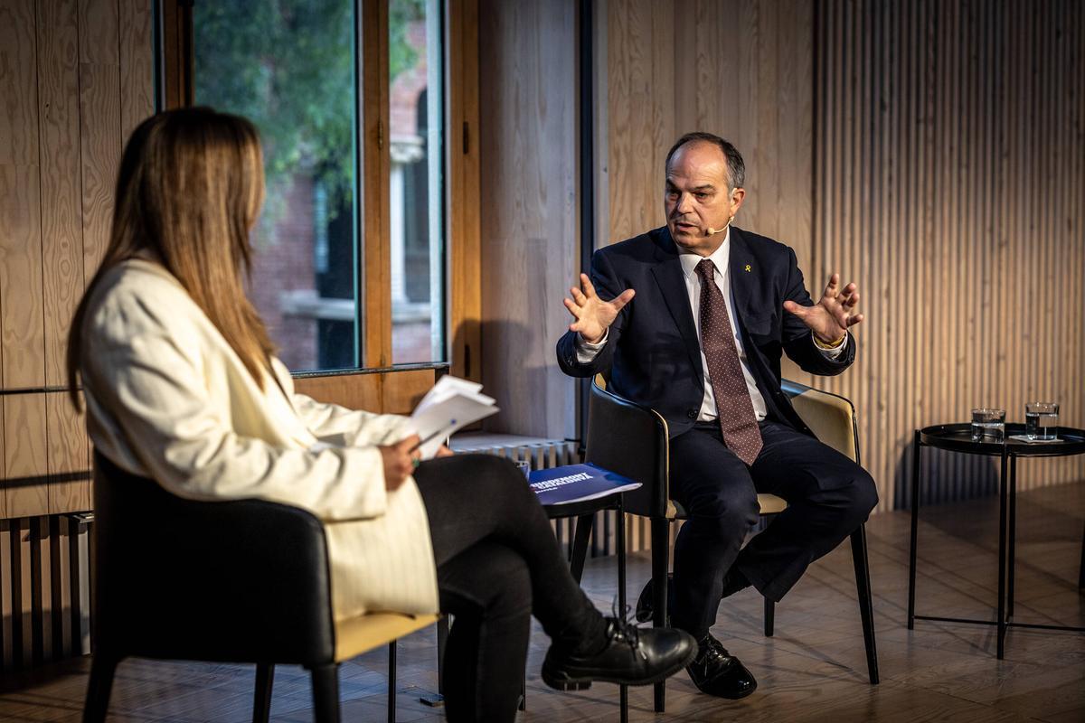 Desayuno electoral organizado por El Periódico con el candidato de Junts, Jordi Turull.