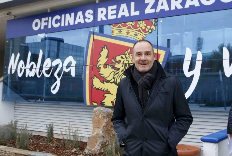 Presentación del nuevo técnico del Real Zaragoza, Víctor Fernández