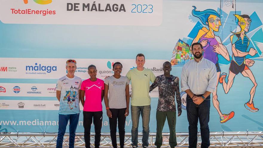 El TotalEnergies ½ Maratón de Málaga presenta a sus grandes atletas