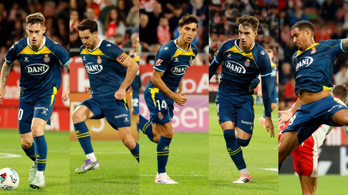 Manolo González dio minutos a todos sus centrocampistas en el Girona-Espanyol