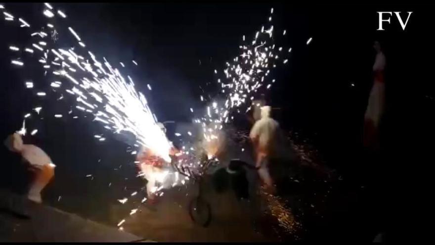 Correfocs valencianos en la Carballeira das Pedrosas de Silleda