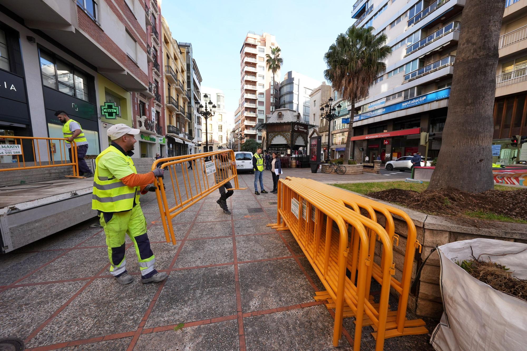 Arranca la transformación de la plaza de la Paz de Castelló en un espacio diáfano más peatonal y accesible