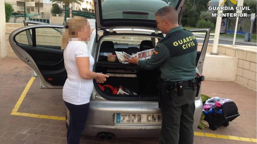 Los objetos requisados por la Guardia Civil