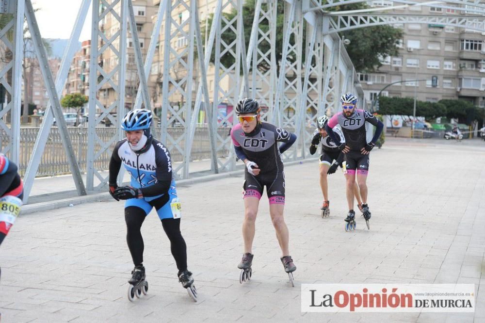 Murcia Maratón. Patinadores en carrera