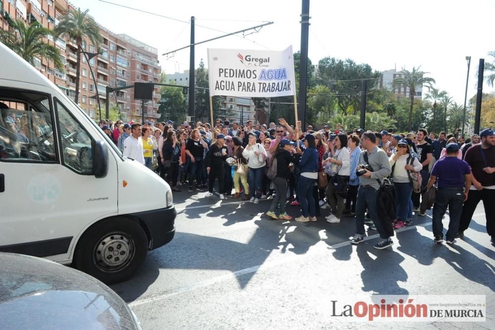 Manifestación de los agricultores por el Mar Menor en Murcia