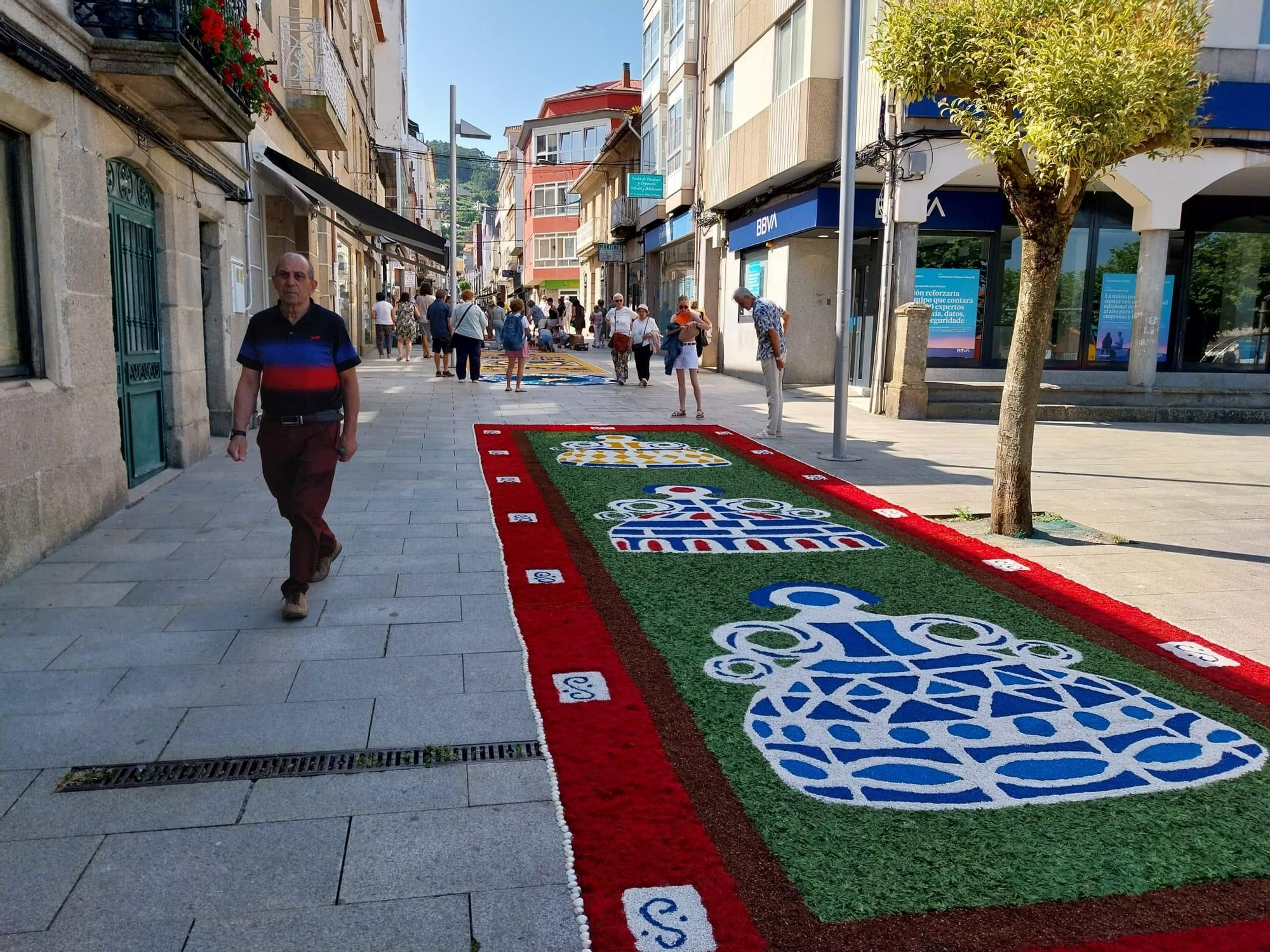 La fiesta de las alfombras florales del Corpus en Bueu (II)