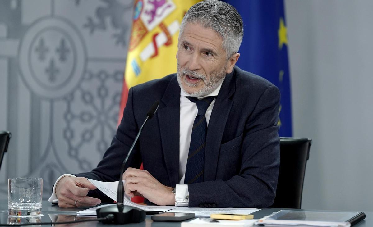 Pilar Alegría, Sara Aagesen, José Manuel Albares y Fernando Grande-Marlaska han participado en la rueda de prensa posterior al Consejo de Ministros.