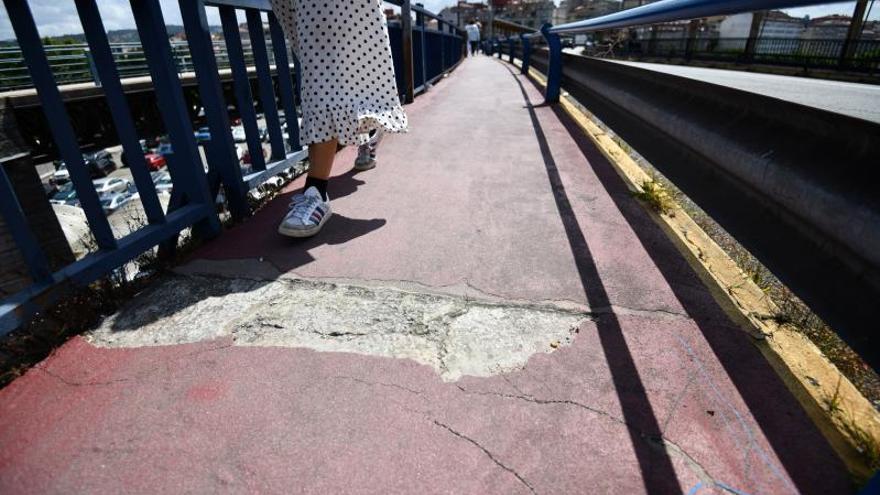 Críticas por el deterioro del puente de A Barca 3 años después de su restauración