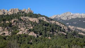 Montañas en La Pedriza, Madrid.