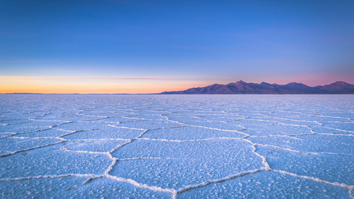 Las plantas de sal de Uyuni, en Bolivia.