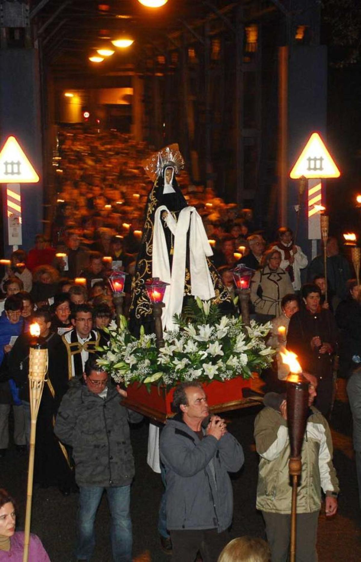 Procesión de Viernes Santo en Blimea.