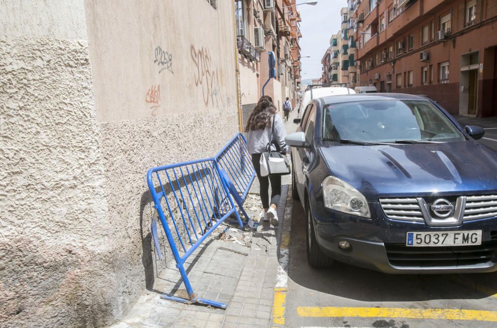 Agujeros en las calles de Alicante