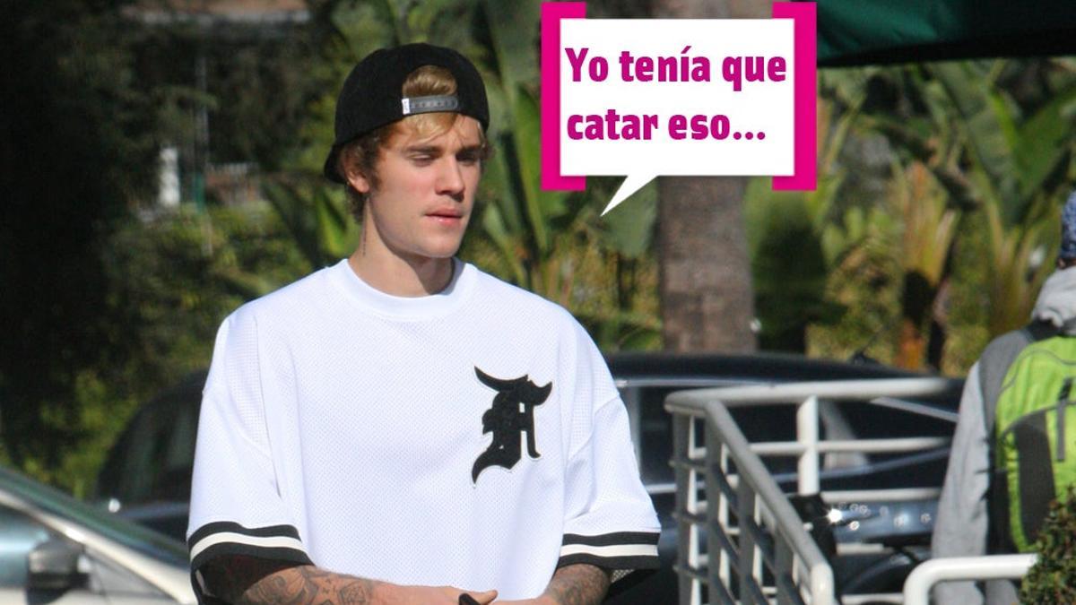 Justin Bieber tenía que catar eso