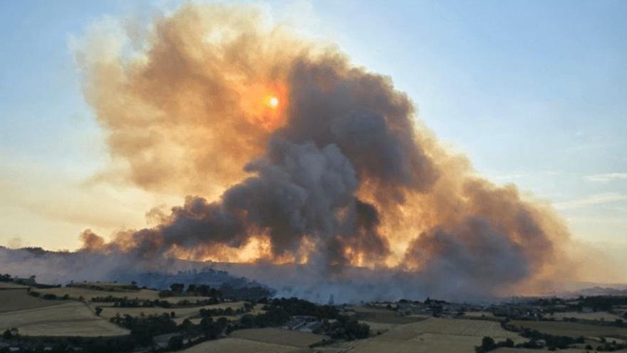 Un incendi a la Segarra dona  el primer ensurt de la temporada