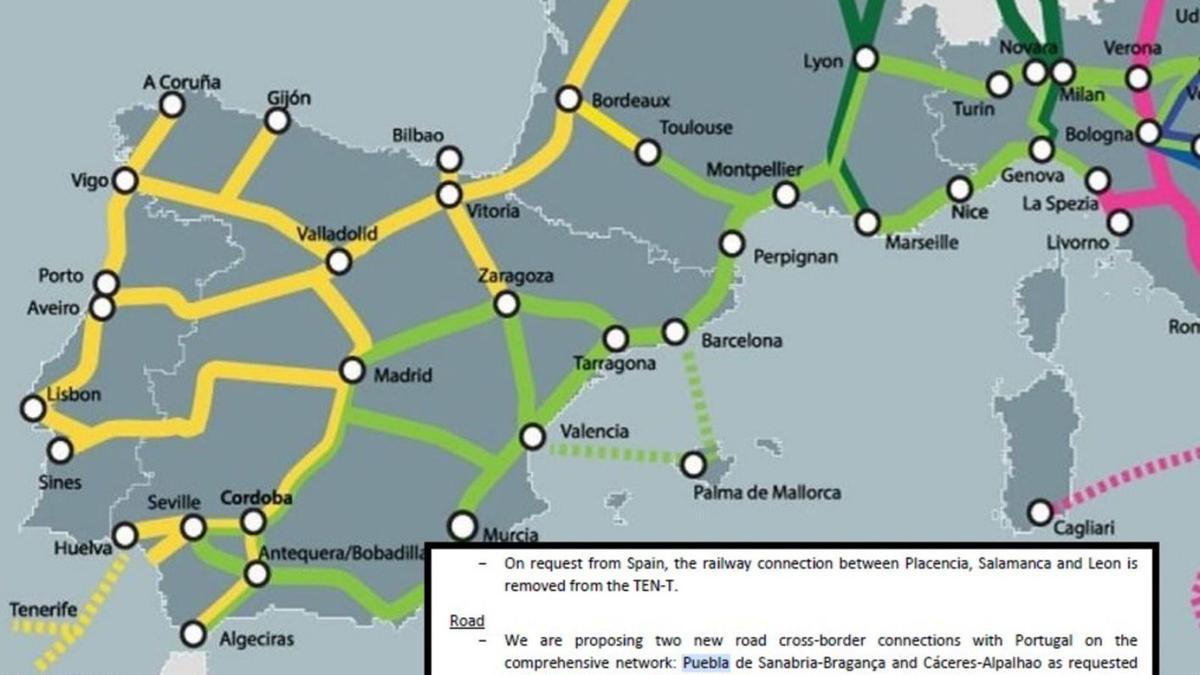 Red Transeuropea, con los fragmentos del informe que afectan a Zamora | L.O.Z.