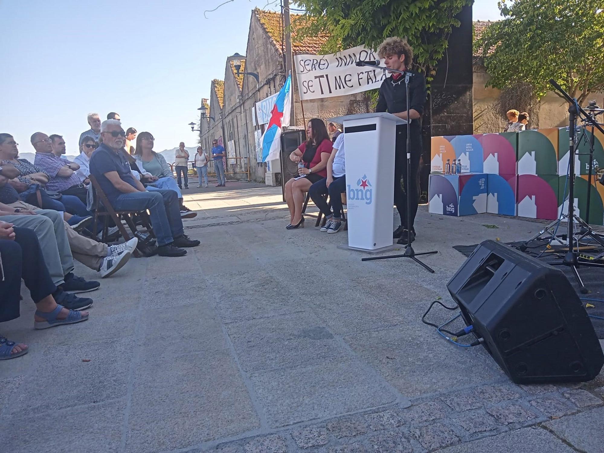 Mitín central del BNG en Cangas