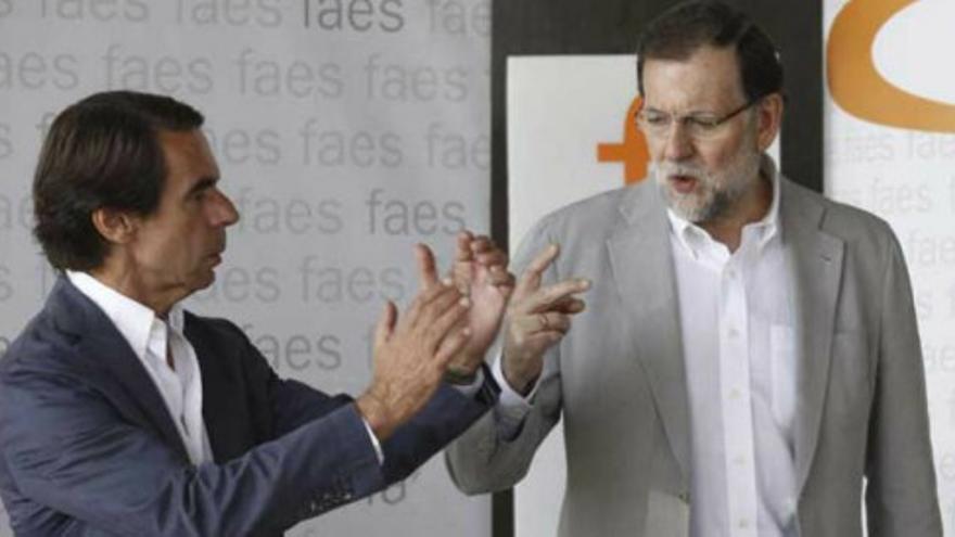 Aznar advierte a Rajoy que el secesionismo va a más