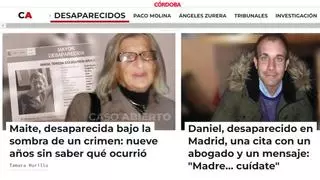 Otros casos sin resolver de personas desaparecidas en distintos puntos de España