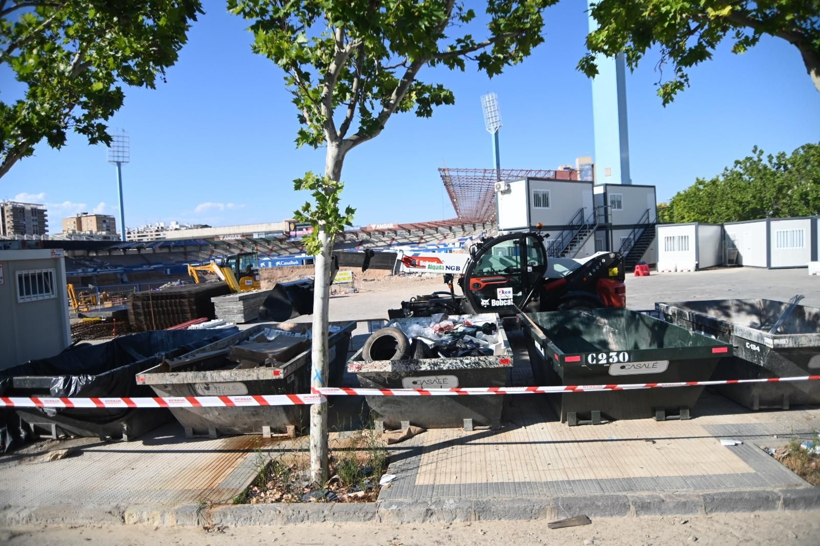 En imágenes | Así avanzan las obras en La Romareda