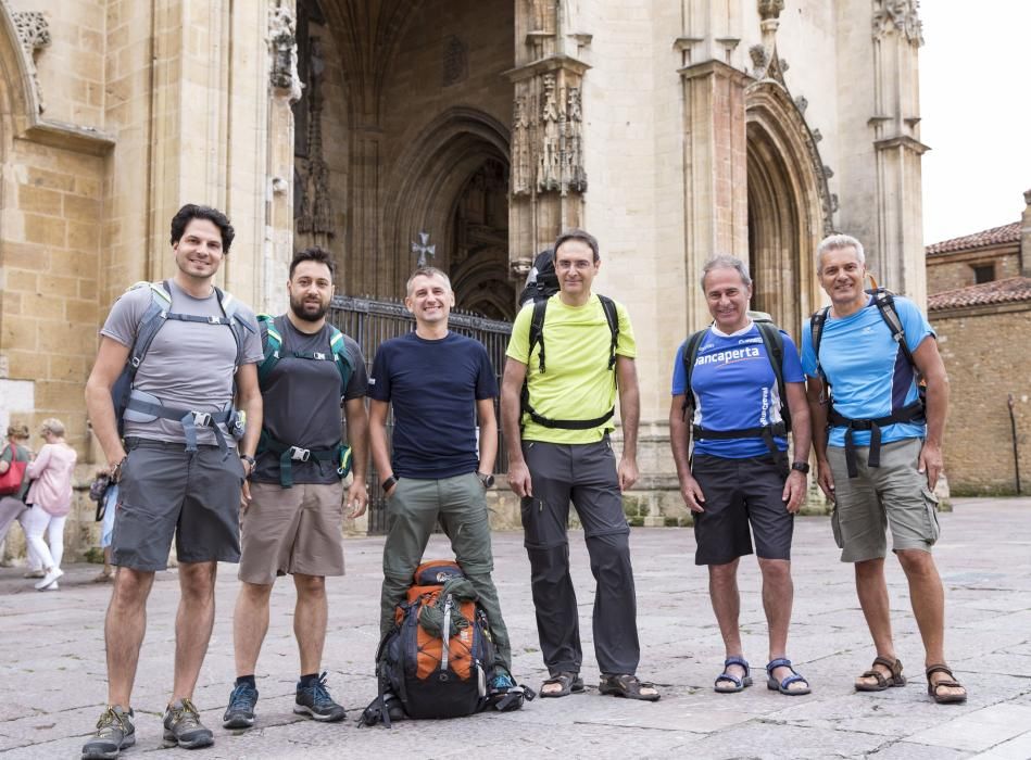 Peregrinos del Camino De Santiago, primer tramo de