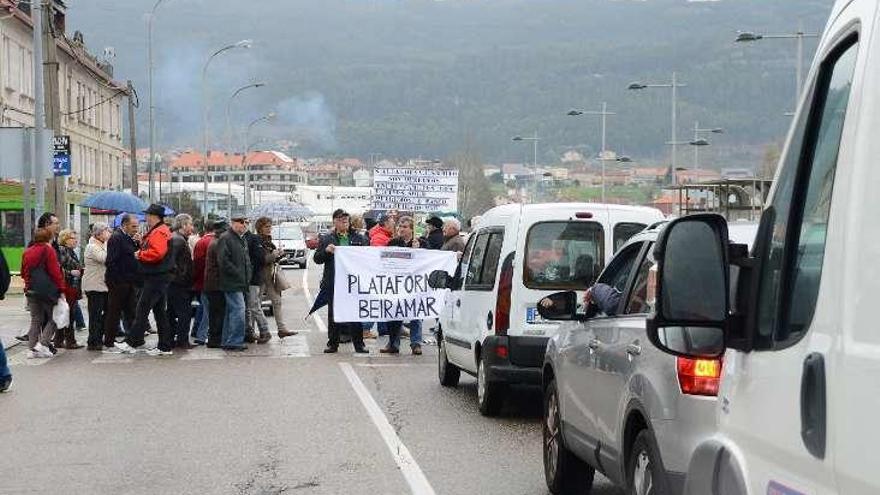 Ayer durante las protestas. // Gonzalo Núñez