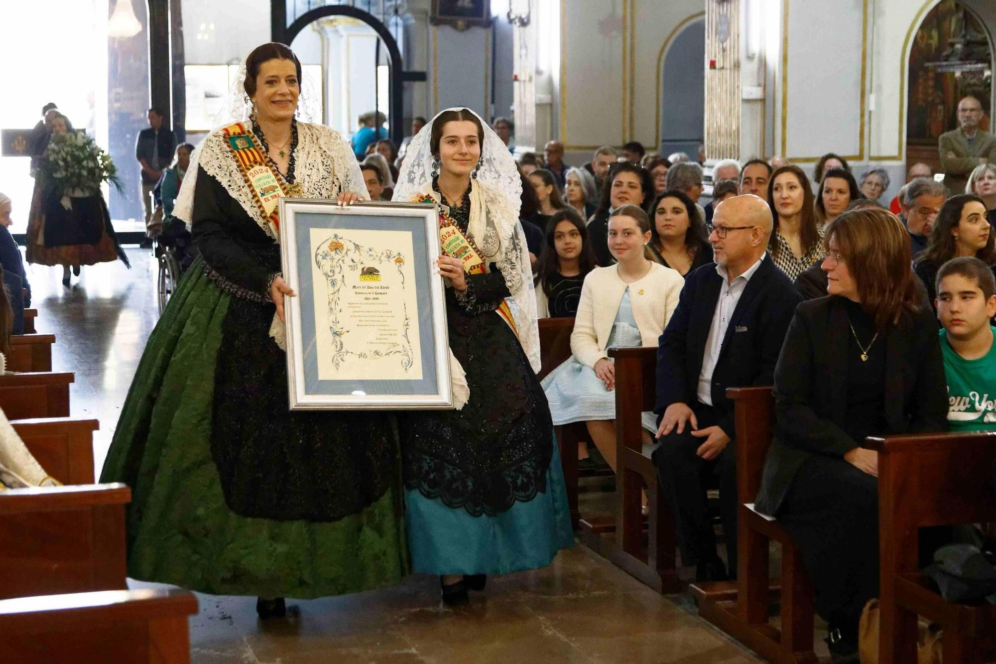 Nombramiento de la Virgen de Lledó como presidente de honor de la gaiata 10