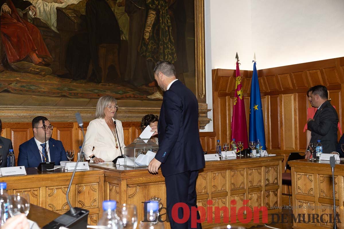 Pleno de investidura en el Ayuntamiento de Caravaca