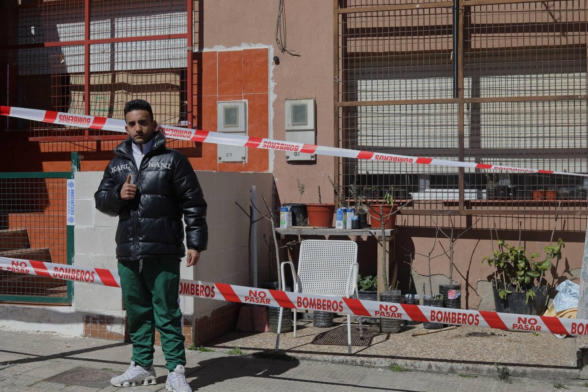 Derrumbe de un muro en Rabiche