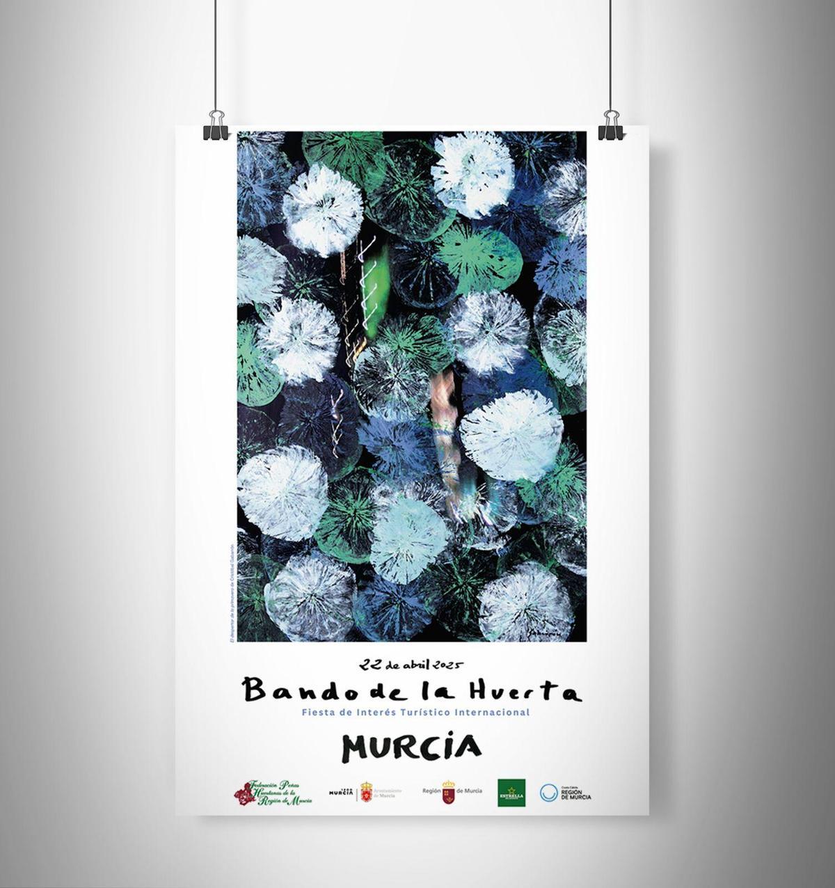 El muleño Gabarrón hace a las flores protagonistas del cartel de un Bando de la Huerta.