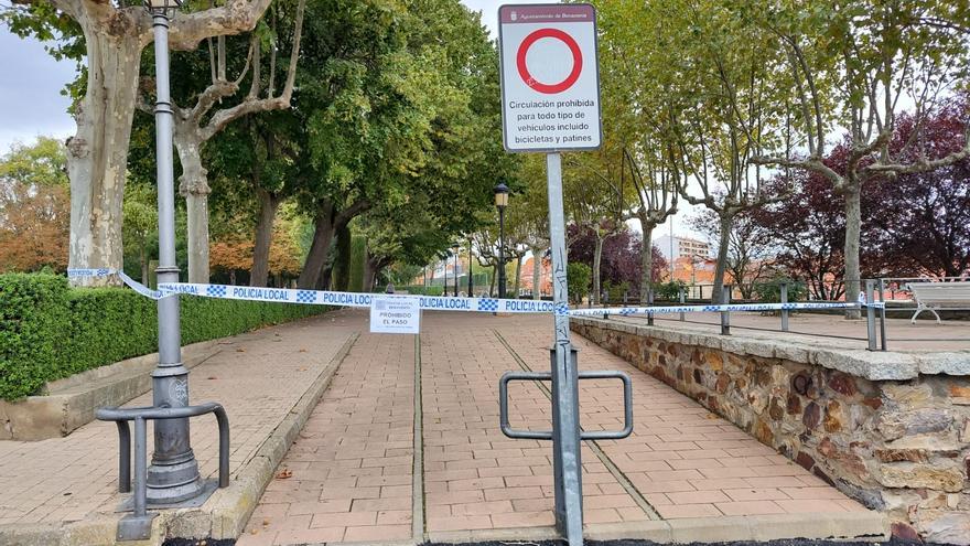 Benavente: Cerrados de nuevo los paseos de la Mota por la alerta de rachas de viento