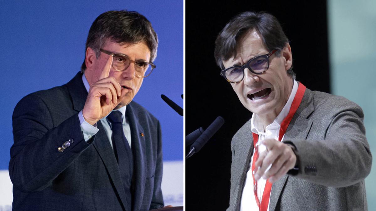 Carles Puigdemont y Salvador Illa