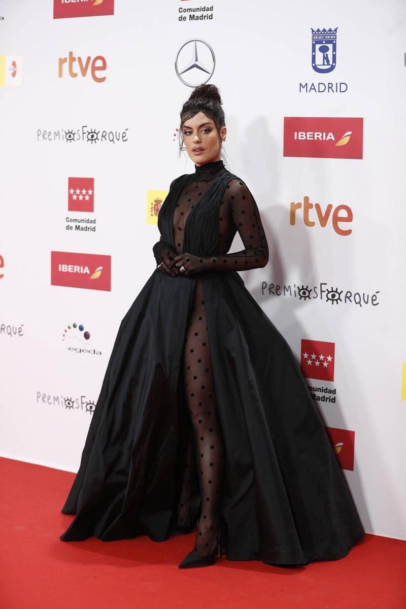 Dulceida en la alfombra roja de los Premios Forqué