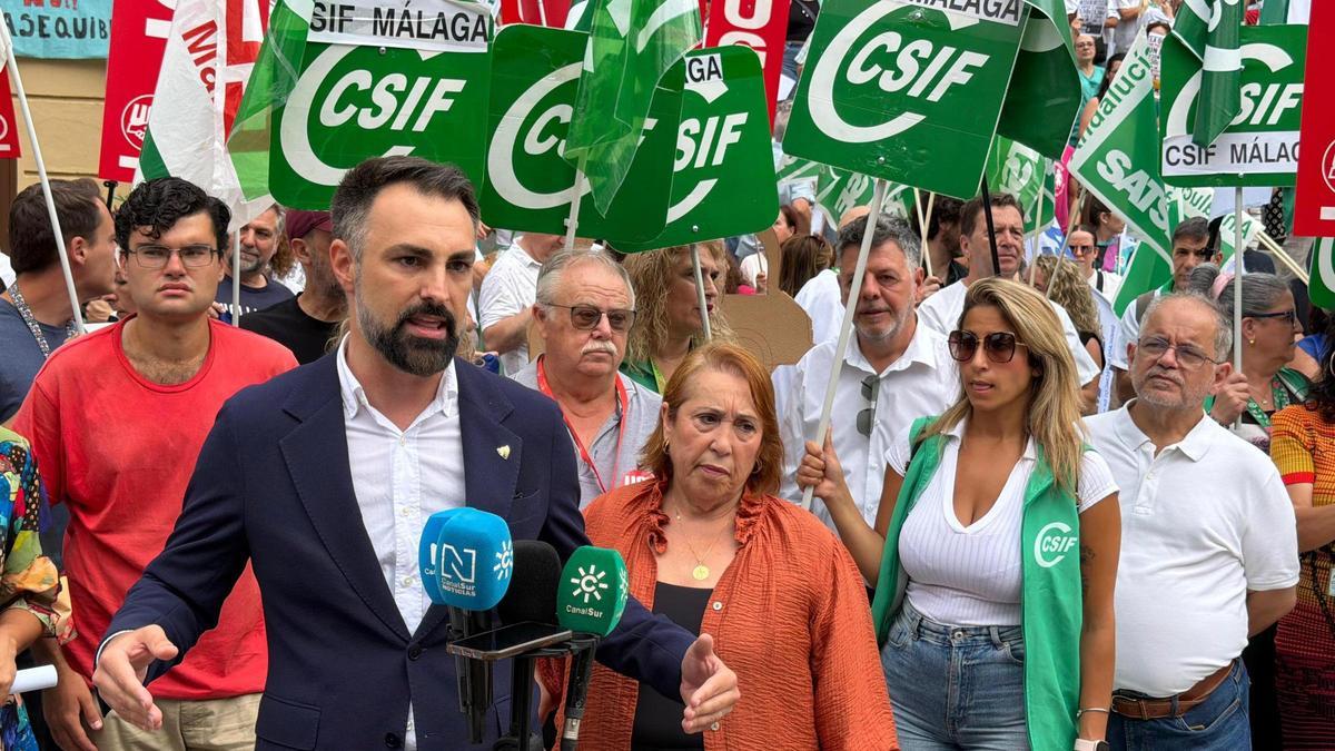 Mariano Ruiz Araujo, en una concentración del CSIF en junio