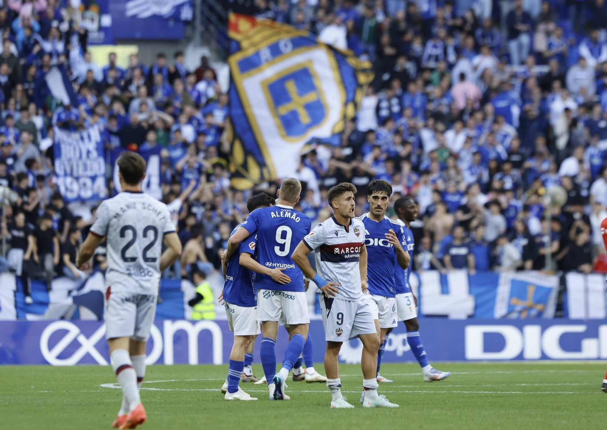 Así fue el partido entre el Oviedo y el Levante