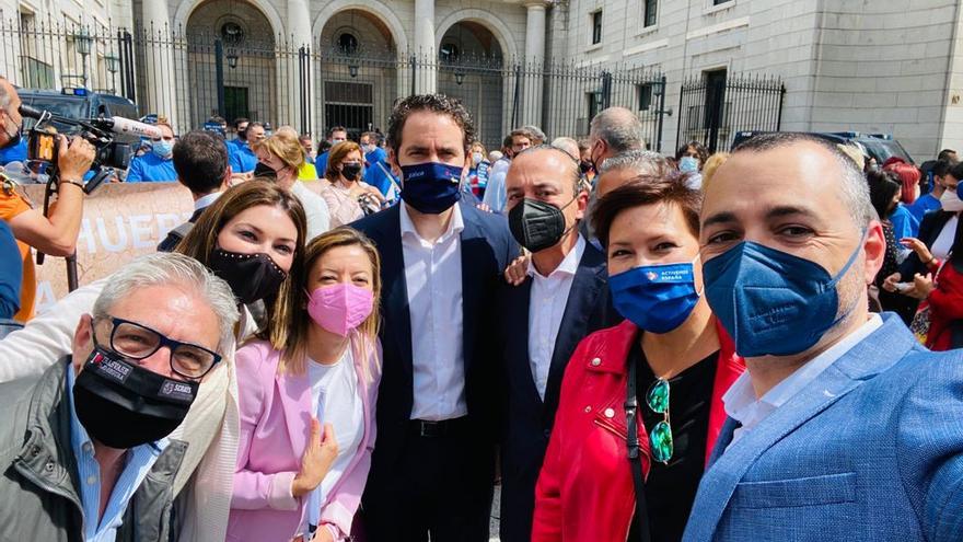 Manifestación de regantes en Madrid