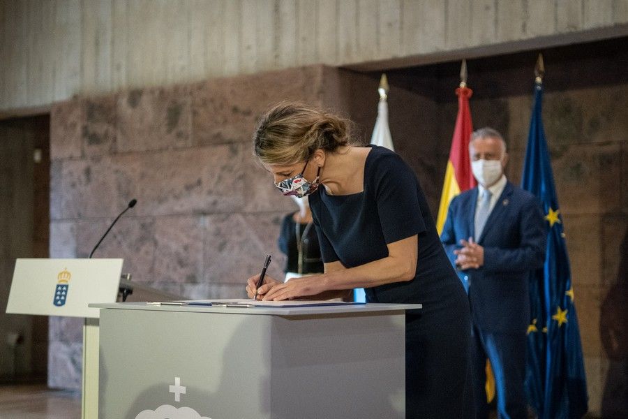 Visita a Tenerife de la ministra Yolanda Díaz