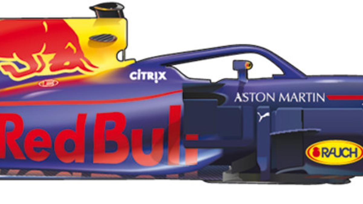 El coche de Red Bull para el Mundial de F1 de 2018