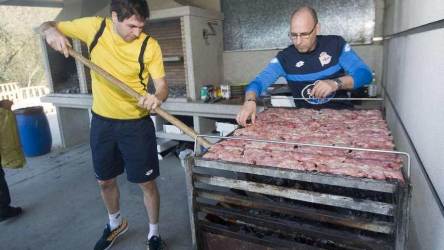 Asado para hacer piña, con Poroto de chef