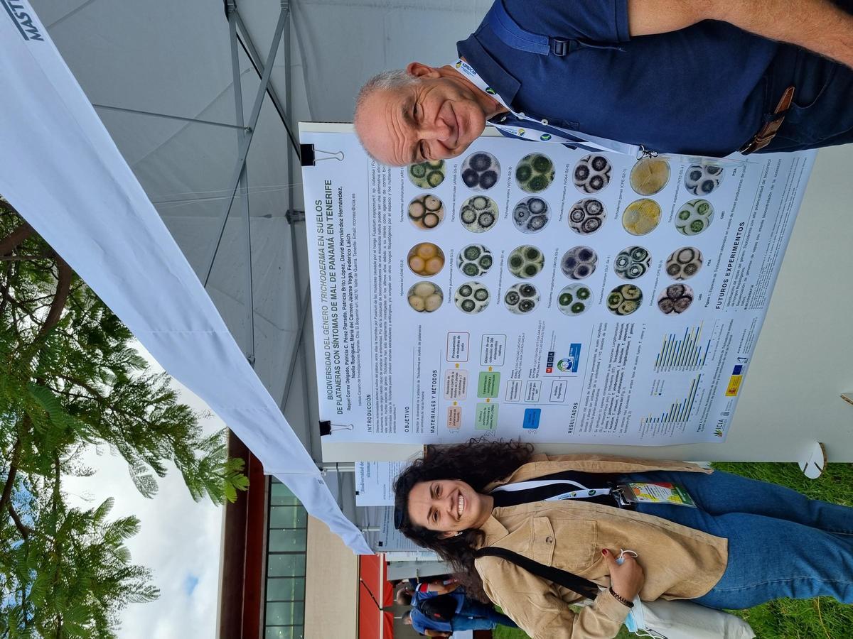 Raquel Correa junto a su compañero Federico Laich, investigadores del Instituto Canario de Investigaciones Agrarios (ICIA)