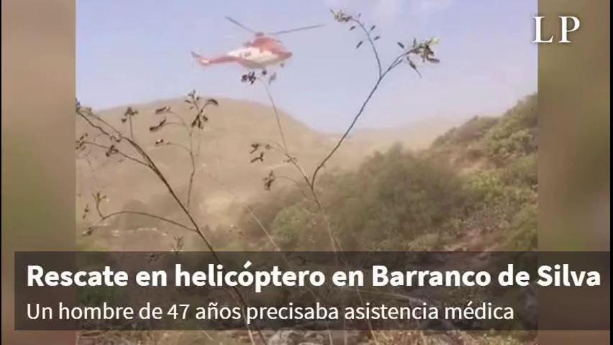 Rescate en helicóptero en Barranco de Silva