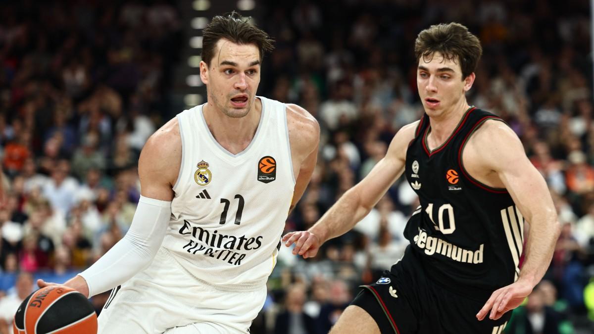 Mario Hezonja, durante el duelo contra el Bayern Múnich