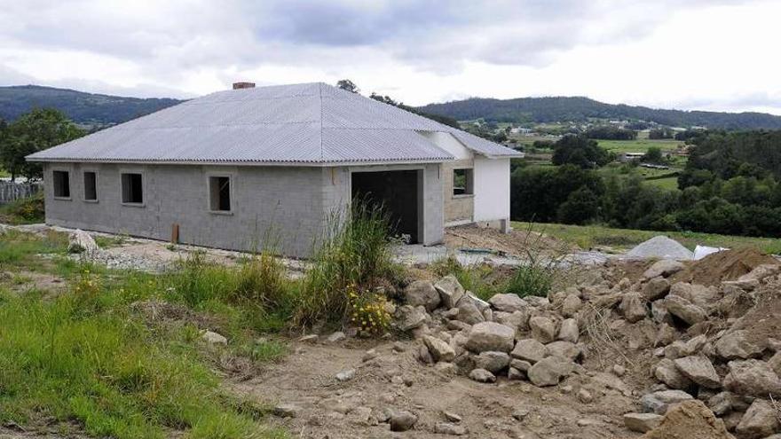 Estado que presentan las obras de la casa, en Bravil (Manduas).