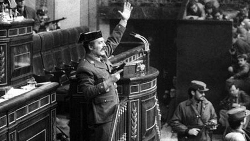 Antonio Tejero, en el Congreso.