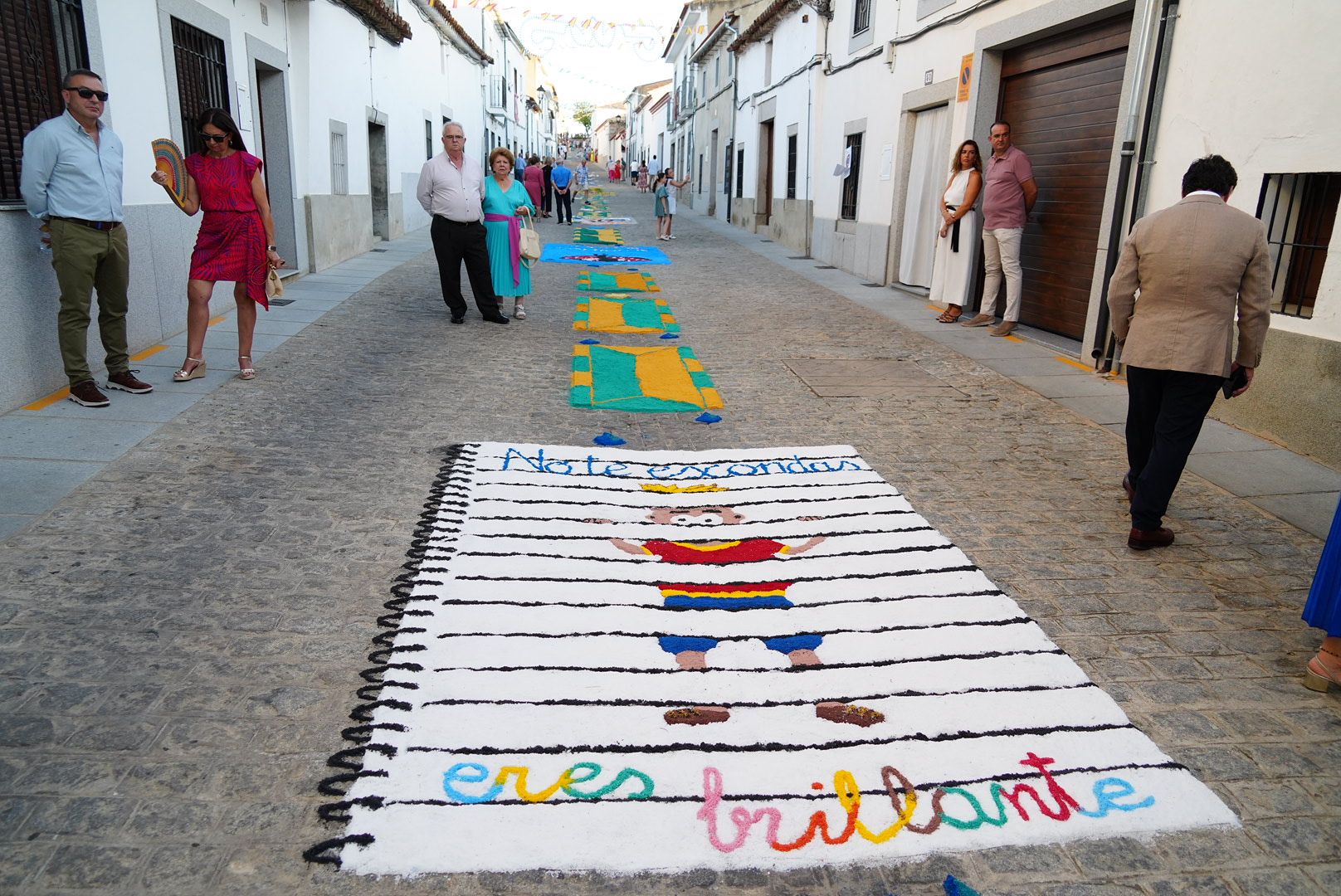 San Roque y alfombras de sal en Dos Torres