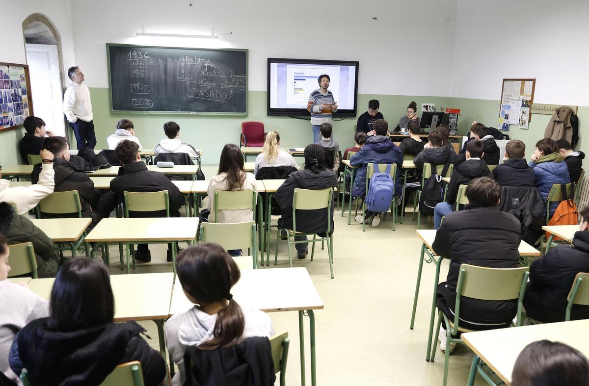Presentación do traballo realizado polo grupo Histagra da USC no IES Rosalía de Castro