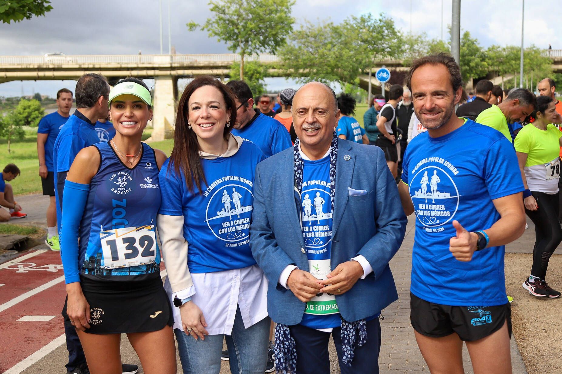 Carrera de los médicos en Badajoz: "Hoy se pasa consulta en el parque del río y se receta ejercicio"