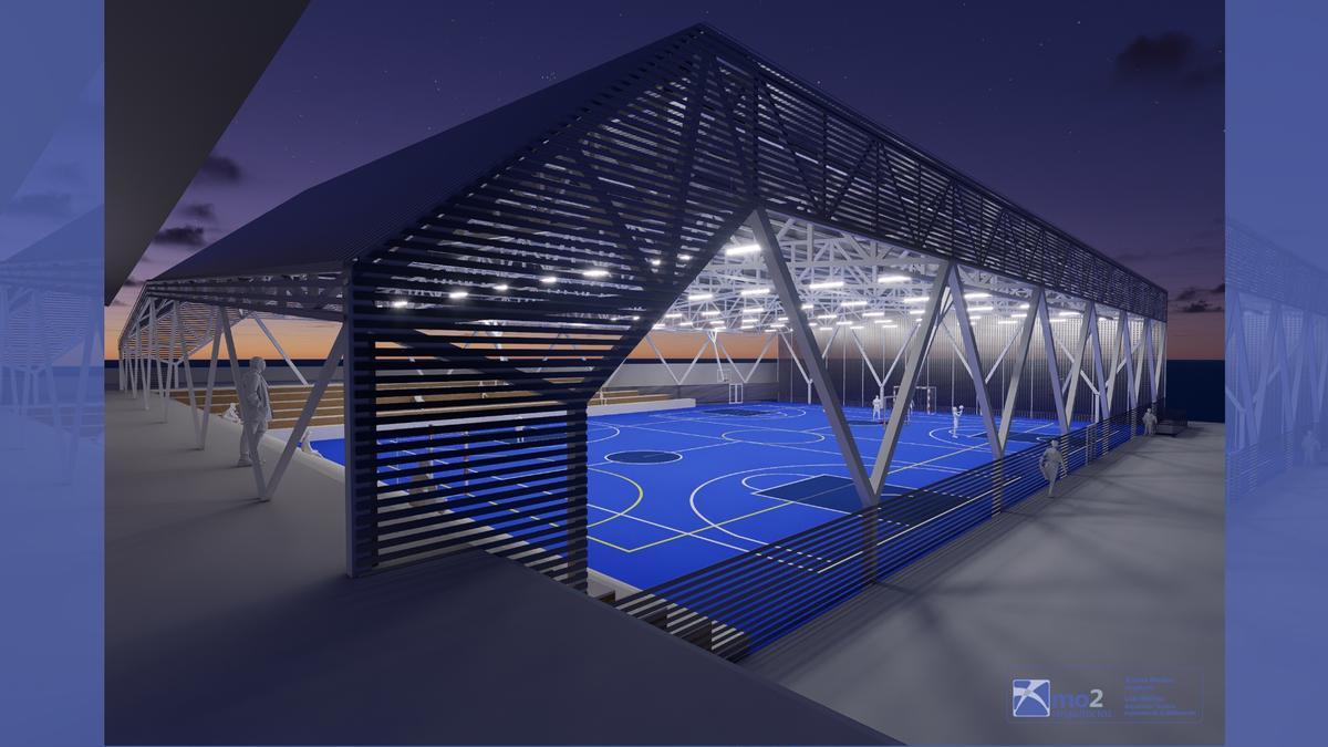 Puente Genil proyecta una cubierta singular y moderna para transformar las pistas del Polideportivo Francisco Manzano