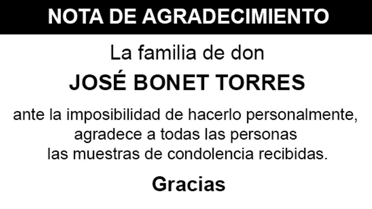 Nota José Bonet Torres